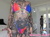 Yellow Snake Skin Micro Bikini Try On Haul Melody Radford