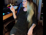 adult stepdaughter smokes a cigarette
