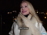 Public Agent Sexy blondes tight shaven pussy filled with cum